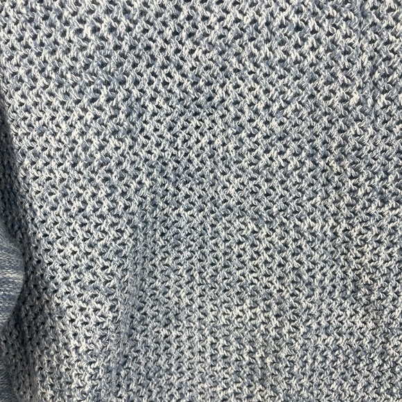 Lane Bryant Blue Marled Open Knit Front Drop Shoulder Scoop Neck Sweater 14/16 W - Picture 8 of 8